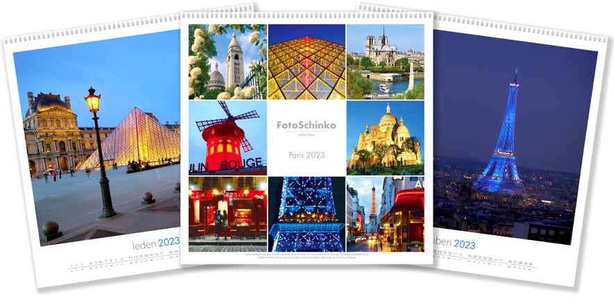 Kalendář FotoSchinko Paris 2023