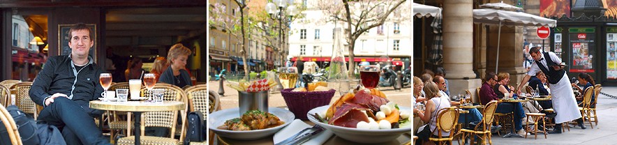 Kavárna vs. restaurace | Paříž | FotoSchinko